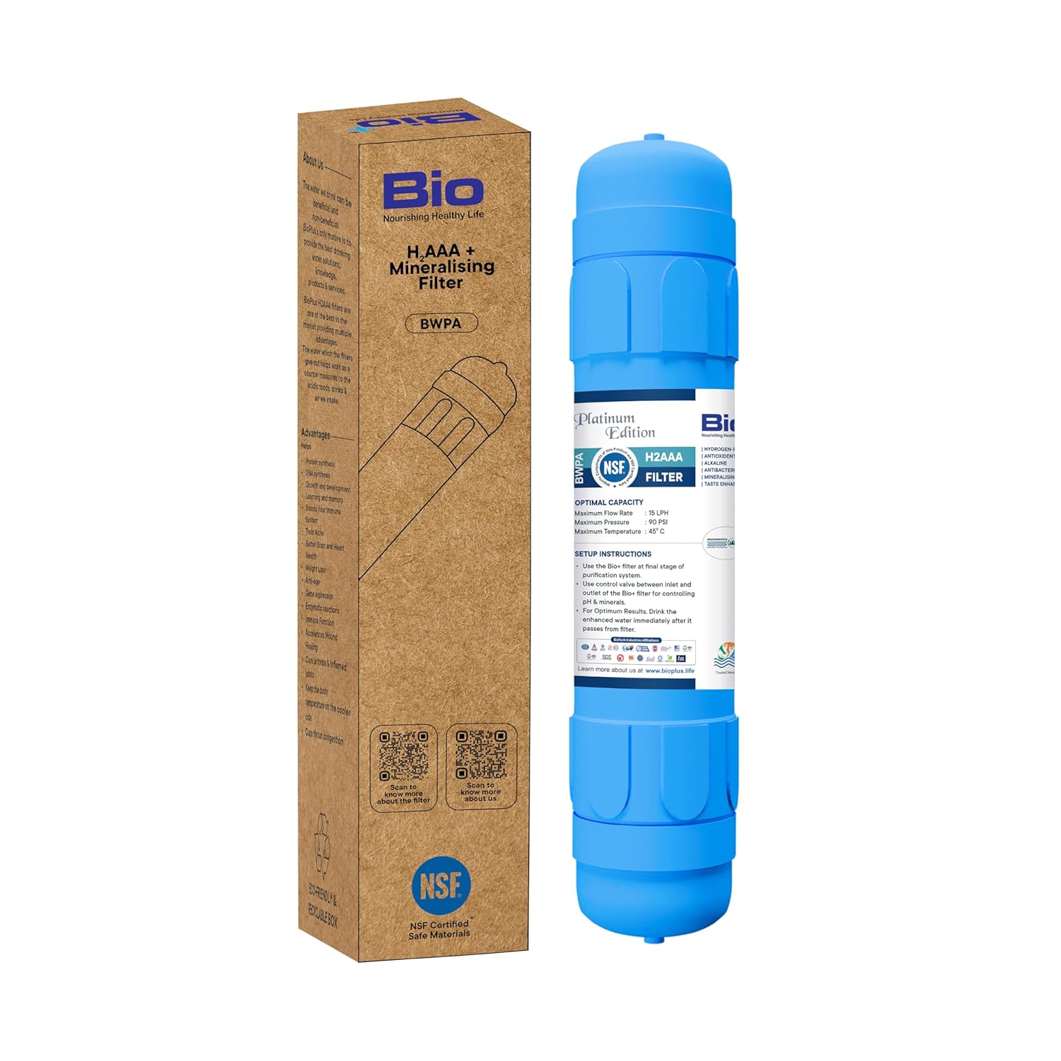 Bio Alkaline Filters and Special Filters